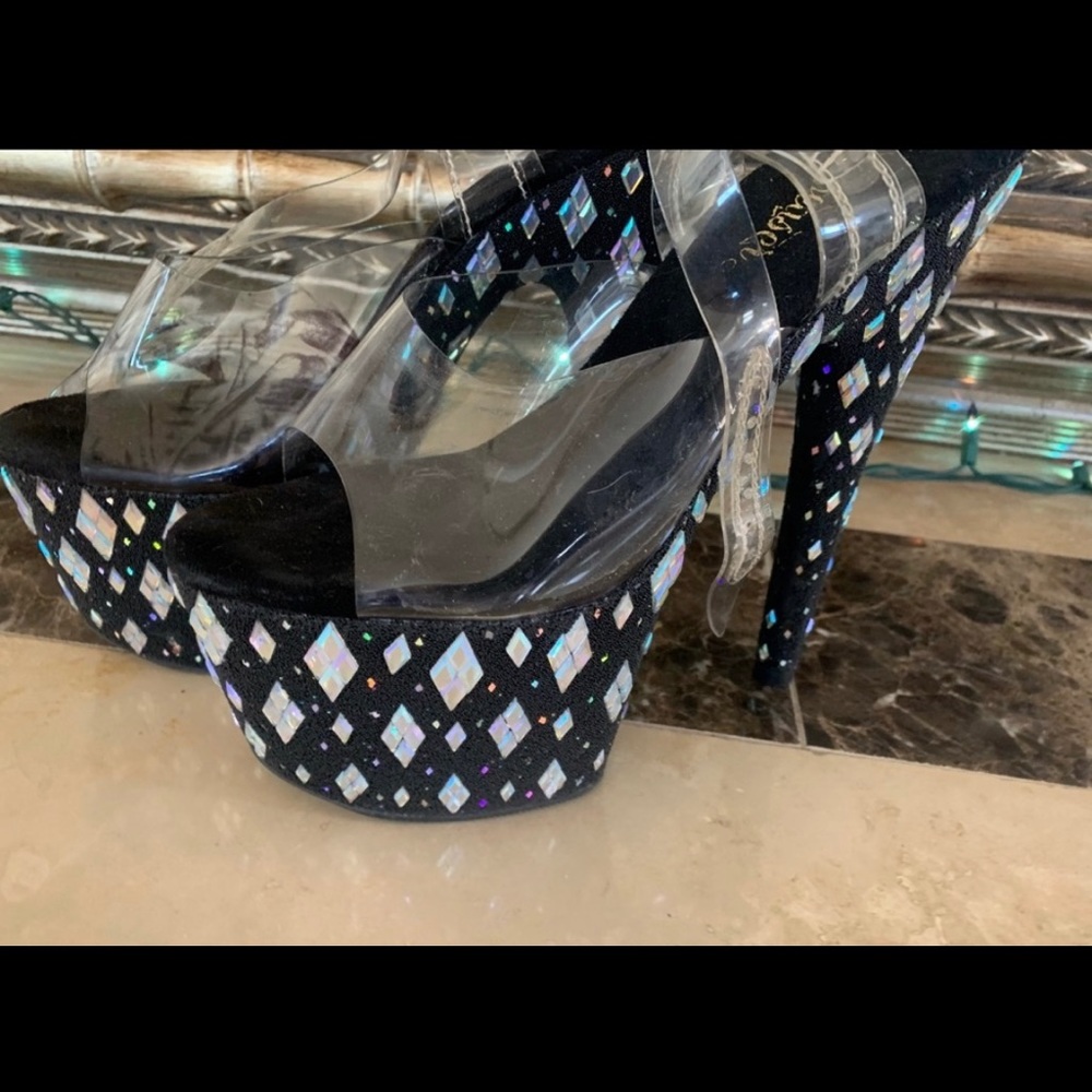 Pleaser Bejeweled Heels